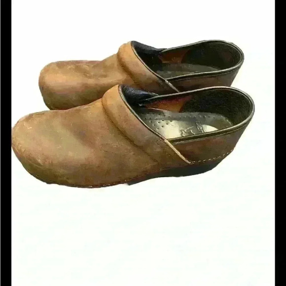 DANSKO Pita Brown Oiled Leather Clogs size 39 (9) - Picture 4 of 6